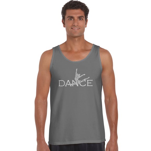 LA Pop Art Men's Word Art Tank Top - Dancer