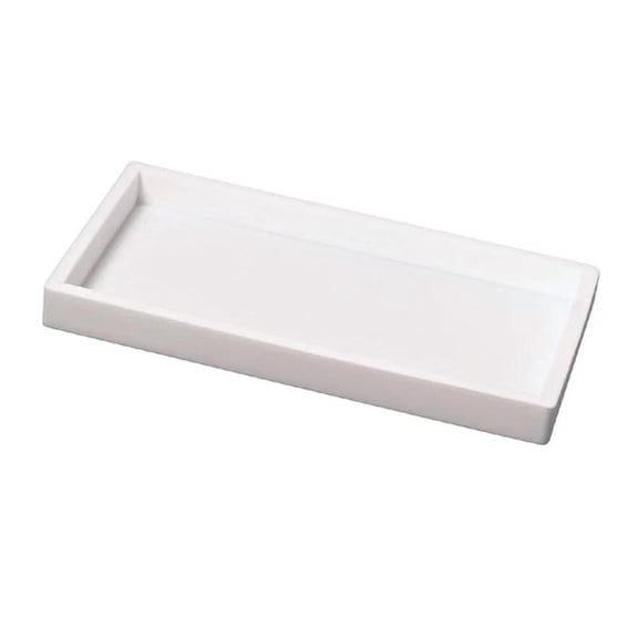 Countertop and Vanity Tray – Small Shatterproof Flexible Bathroom Tray, Kitchen Sink Tray for Soap Bottles, Key Trinket Ring Tray