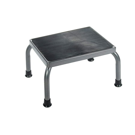 Drive Footstool - Footstool with Non Skid Rubber Platform Drive Medical - Silver Vein - Without Handrail