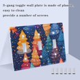thumbnail image 4 of Dailycode Light Switch Plate Covers 2 Gang Wall Plate Plastics Outlet Covers for Kitchen Home Office Decor Colorful Tree and Snow, 4 of 8