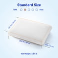 thumbnail image 4 of inight Memory Foam Pillows, Foam Pillows for Sleeping, Pillows Standard Size Set of 2 for Back Sleeper & Side Sleeper Pillow, Memory Foam Pillows 2 Pack, Oeko-TEX & CertiPUR-US Certified, 4 of 13