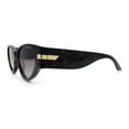thumbnail image 6 of Womens Thick Temple Mod Cat Eye Plastic Fashion Sunglasses Tortoise - Smoke, 6 of 7