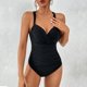 thumbnail image 2 of Gibobby Trajes de Baño Mujer Completos 1 UNIDS Mujeres Sexy Color Sólido Traje de Baño Mujer Monokini Traje de Baño Mujer Sexy Color Sólido Monokini Traj(Negro,CH), 2 of 5