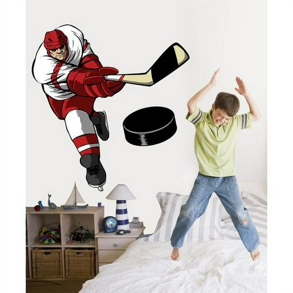 Wallhogs Winn Slapshot Cutout Wall Decal