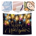 thumbnail image 3 of Happy New Year Party Backdrop Fabric Sign Poster Banner with Pattern Firework for New Year Party Decoration Photo Props Background Supplies, 3 of 5