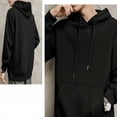 thumbnail image 7 of Ashion Men Kangaroo Pocket Plain-Colour Sweaters Hoodies for Winter Sports Casual, 7 of 7