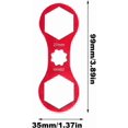 thumbnail image 4 of Mountain Bike Fork Tool, Bicycle Fork Cap Wrench for Spring Damper Removal, Front Fork Assembly Tool, Open-End Wrench, 4 of 5