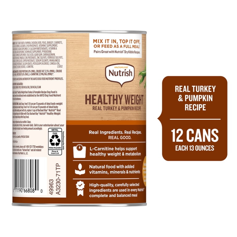 Healthy Weight Wet Dog Food, Turkey & Pumpkin, 12-Pack photo 3