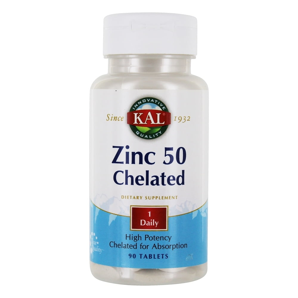 KAL Zinc 50 Amino Acid Chelate Healthy Metabolism & Immune System