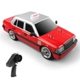 thumbnail image 1 of Remote Control Car, 2.4GHz Remote Control Racing Car with Drift Tires Lights, Rechargeable Remote Control Taxi for Boys and Girls Birthday, Red, 1 of 5