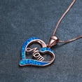 thumbnail image 4 of Censtreet Mothers Day Gifts for Mom Heart Rose Necklaces for Women, Birthday Jewelry Gifts for Her Girlfriend Wife Mom, 4 of 8