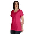 thumbnail image 4 of Inkmeso T-shirt Basique Col en V Manches Courtes Longueur Longue pour Femmes, 4 of 8