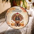 thumbnail image 3 of Happy Thanksgiving Boykin Spaniel Turkey Costume Pumpkins Autumn Leaves Stained Glass Suncatcher Dog Lover Window Hanging Sign Decor - 130144, 3 of 5
