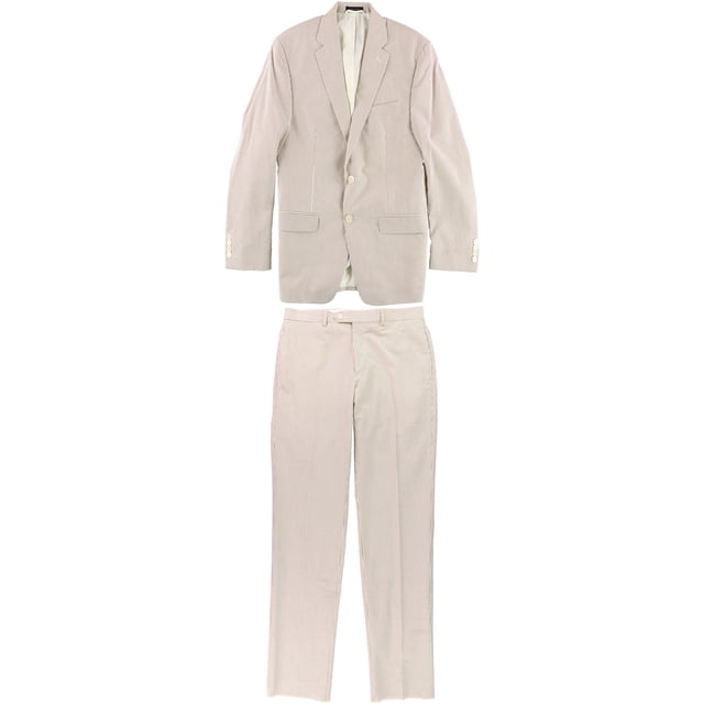 Ralph Lauren Mens Ultraflex Two Button Formal Suit, Beige, 40 Short / 34W x 36L