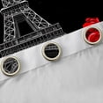 thumbnail image 4 of Homewish Red Rose Black Out Curtains,France Prias Eiffel Tower Curtains Pack of 2 (42x63 Each),Valentine'S Day Theme Bedroom Curtains For Men Women,Ultra Soft Home Decor, 4 of 6