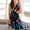 Dark Blue, variant on Sakmal Midi Sundresses for Women Hawaiian Beach Dress Tie Dye A Line Sleeveless Crew Neck Dresses