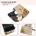thumbnail image 4 of KUIFORTI Sunflower Crossbody Bag for Women Easy to Carry Leather Cell Phone Women's Shoulder Handbags Durable Small Bag with Removable Chain for Work Shopping, 4 of 7