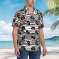 thumbnail image 5 of Goofa Haloween Pumpkins Hawaiian Shirt for Men, Unisex Summer Beach Casual Short Sleeve Button Down Shirts,Aloha Tropical Floral print shirt-3X-Large, 5 of 9
