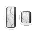 thumbnail image 5 of ZIATUBLES 6 PCS Refrigerator Door Handle Covers Protective Electrical Kitchen Appliances Gloves Sturdy with Hook and Loop Fastener Washable Handle Gloves for Fridge Microwave Oven, Black White Marble, 5 of 7