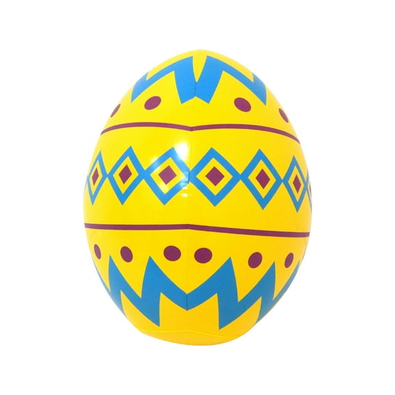 13.8"x10.6" Easter Inflatable Outdoor Decorations, Yellow Easter Inflatables Eggs Yard Decor Kids Toys Colorful Eggs Inflatable Easter Eggs Ornaments for Lawn, Garden, Party