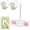 Pink, variant on Bird Shredding Toy with Refillable Paper Roll, Hanging Foraging Chew Toy for Parakeets, Cockatiels, Conures & Small Medium Parrots, Interactive Bird Cage Enrichment Toy(Pink)