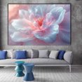 thumbnail image 2 of Mudket Framed Canvas Wall Art Ready to Hang Pink Blue Flower Print, Modern Abstract Floral Wall Decor Canvas Artwork for Bedroom Living Room Office, Soft Botanical Wall Pictures - 12"L x 8"W, 2 of 10