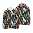 thumbnail image 6 of Bingfone Parrot Men's Drawstring Hoodie Long Sleeve Pocket Sweatshirts-Large, 6 of 6
