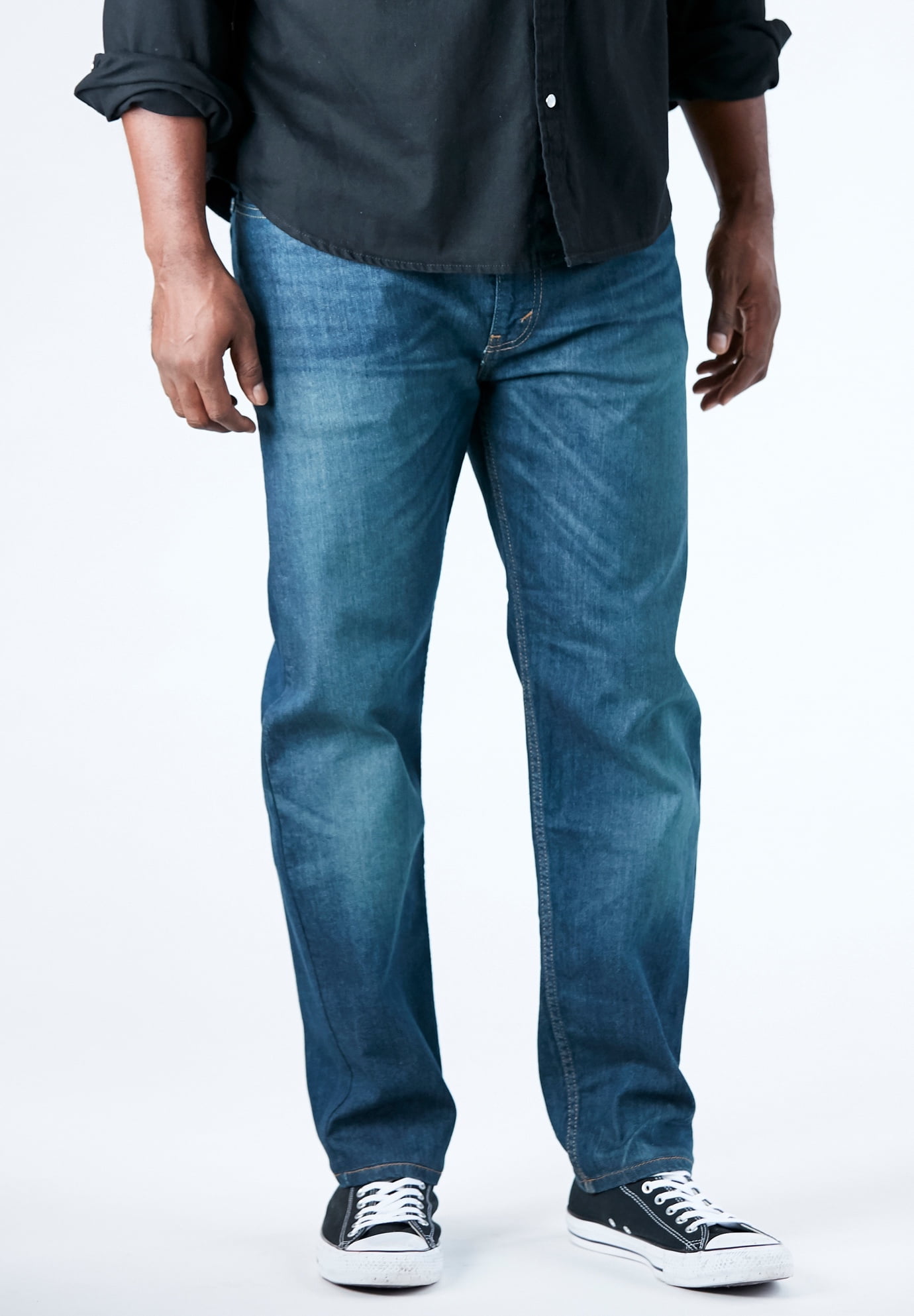Levi's Mens 502 Big & Tall Regular Fit Taper Stretch Jeans Blue 36x38