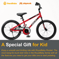 thumbnail image 3 of RoyalBaby Rocket 18" Wheel Bicycle for Boys and Girls Ages 7-9 Years, with Kickstand,Red, 3 of 12