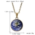 thumbnail image 3 of YYKihy Pendant Necklaces Double Outer Glass Planet Necklace For Women Men Earth Globe Universe Jewelry Christmas, 3 of 9
