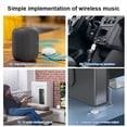 thumbnail image 4 of 2 en 1 Bluetooth 5.3 Receptor de Audio Transmisor Adaptador Inalámbrico con Micrófono 3.5MM AUX Música Estéreo para Coche Avión TV, 4 of 5