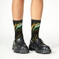 thumbnail image 4 of Naloa Green Marble Kids Socks Unisex Kids and Toddlers' Crew Socks, ,1 Pairs, 4 of 5