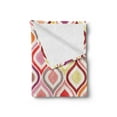 thumbnail image 2 of Modern Soft Flannel Fleece Throw Blanket, Seamless Doodle Style with Dots Tear Like Colorful Vivid Ornaments Image, Cozy Plush for Indoor and Outdoor Use, 70" x 90", Multicolor, by Ambesonne, 2 of 5