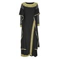 thumbnail image 4 of Lolmot Gothic Dresses for Women Medieval Vintage Dress Renaissance Court Dress Retro Long Sleeve Maxi Dress Halloween Costumes, 4 of 5
