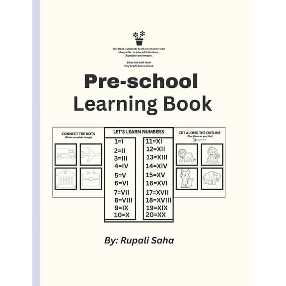 Preschool Learning Book: Children Activity Book, (Paperback)