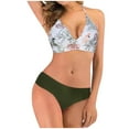 thumbnail image 2 of Hicidod Bikini Sets for Women High Waisted Tummy Control Halter Swimsuit Full Coverage Fashion Printed 2 Piece Bathing Suit, 2 of 6