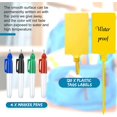 thumbnail image 3 of 120 Pieces Plastic Tags Labels Waterproof Luggage Tags Bulk Yellow Weather Proof Inspection Tags Disposable Plastic Tags for Labeling with 4 Pieces Paint Marker Pens for Luggage Bag Equipment Zips, 3 of 7