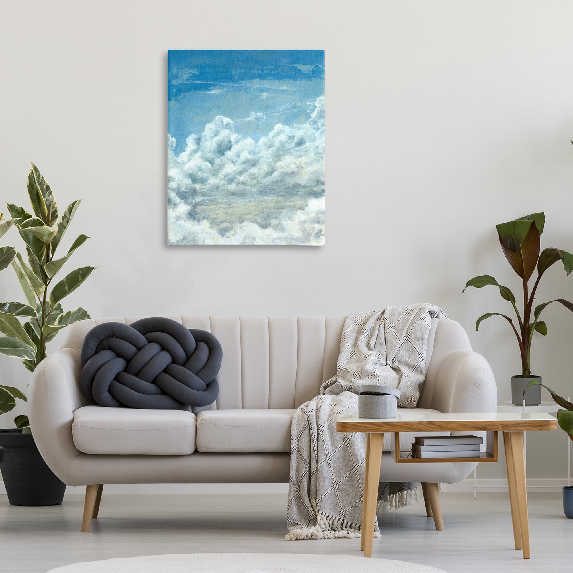 Stupell Industries Structured Traditional Clouds Landscape & Nature Painting Wrapped Canvas Art Print Wall Art, 30 x 40