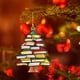 thumbnail image 2 of Colgante de árbol de Navidad, libro de Navidad, árbol, atrapasol, adorno para coche, decoración acrílica navideña para fiestas., 2 of 5