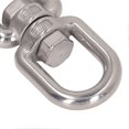 thumbnail image 3 of Double Jaw Shackle Professional Heavy Duty 304 Stainless Steel Rolling Shackle Device for Swing Climbing Rope 10mm/0.39in, 3 of 5