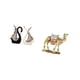 thumbnail image 5 of Figuras De Cisne Y Camello, Escultura De Resina De Cerámica, Adorno De Escritorio, Estatua De Animal Para Estante, Aniversario, Chimenea, Entrada, Sala De Estar, Decoración Del Hogar, 5 of 8