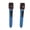 Blue, variant on Professional Wireless Microphone Handheld Dynamic Karaoke Mic System 1 for 2 with LED Display for Outdoor Home Conference TV KTV Singing 12.2 x 7.8 Inches / 31.0 x 20.0 cm Blue