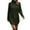 Green, variant on Women Turtleneck Long Sleeve Knit Elasticity Slim Sweater Dress Sweater Dress for Women White S
