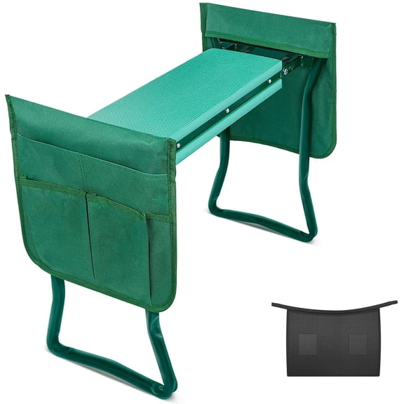 iPower Garden Kneeler and Seat, Foldable Garden Stool Gardening Bench