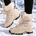 thumbnail image 5 of Dumajo Snow Boots For Women Winter Waterproof Shoes Thickened Faux Fur Lined Frosty Warm Outdoor Boots, 5 of 11