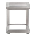 thumbnail image 2 of Pangea Home Table d'Appoint Patio Moderne en Aluminium en Argent Anodisé, 2 of 5