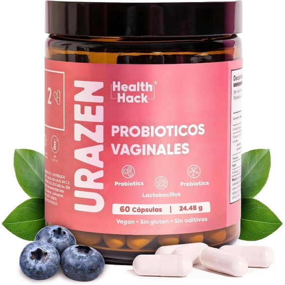 Probióticos Flora Femenina Mujer pH Equilibrado 60 Cápsulas Health Hack