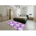 thumbnail image 4 of Ahgly Company Indoor Round Patterned Blossom Pink Area Rugs, 5' Round, 4 of 6