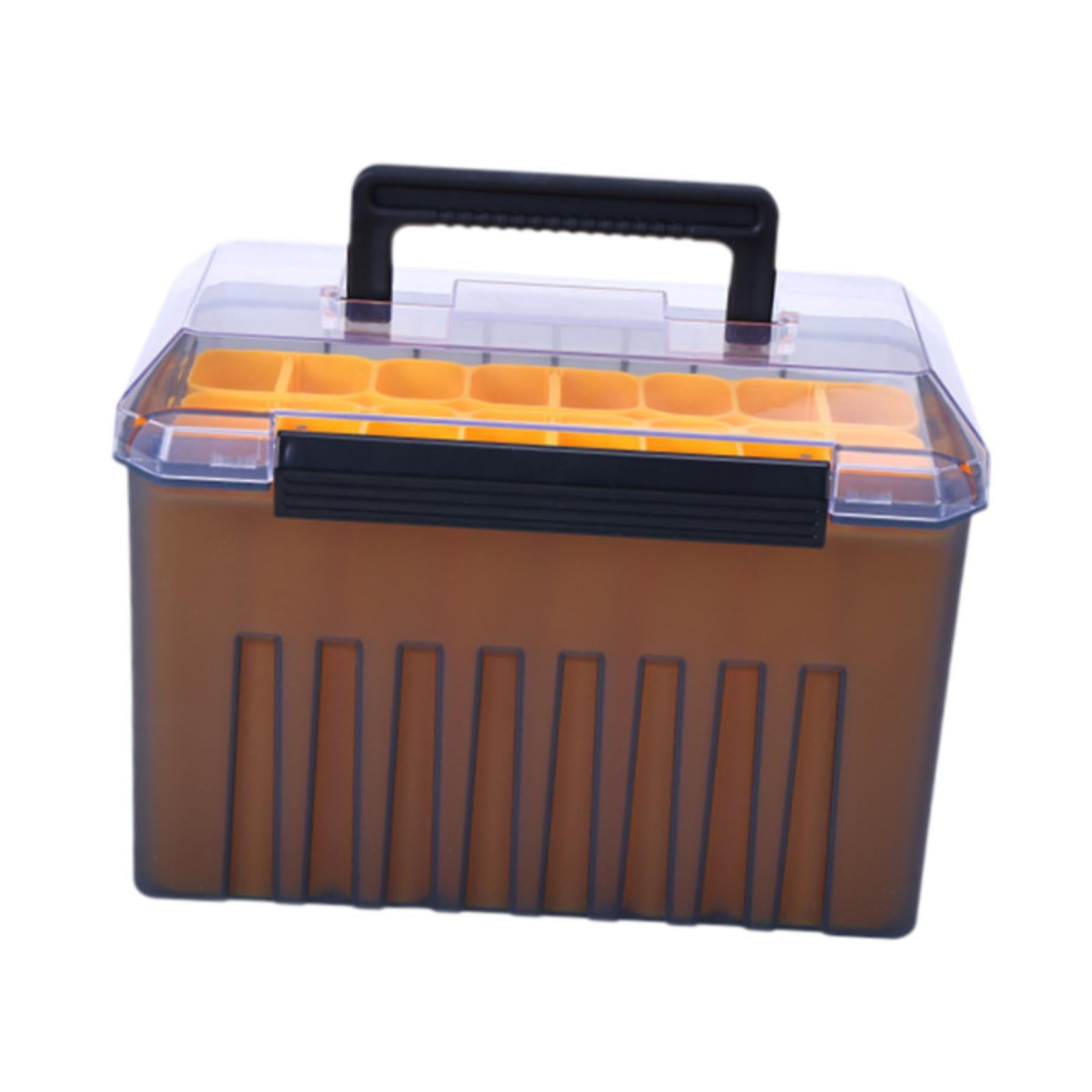 colaxi Fishing Tackle Box Lure weight Tackle Tray Practical Large Capacity Portable Fishing Accessories Container Organizer A