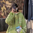 thumbnail image 1 of Otoño Hombres De Gran Tamaño Suelto Cuello Redondo Casual Hip-hop Sudadera Con Capucha Mujeres Y Oversize Manga Larga Amantes De Dibujos Animados Pistola De Agua Graffiti Chamarra Ropa De Abrigo Parej, 1 of 4